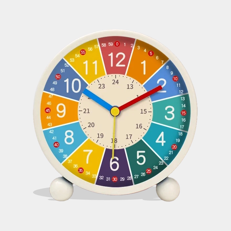 Réveil de bureau pour enfants, horloge silencieux