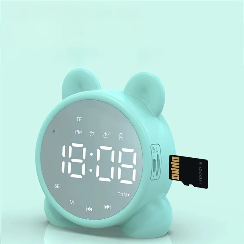 Réveil Miroir Bluetooth Chat Enfant LED – Image 6