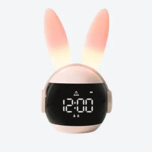 Réveil lapin lumineux rechargeable